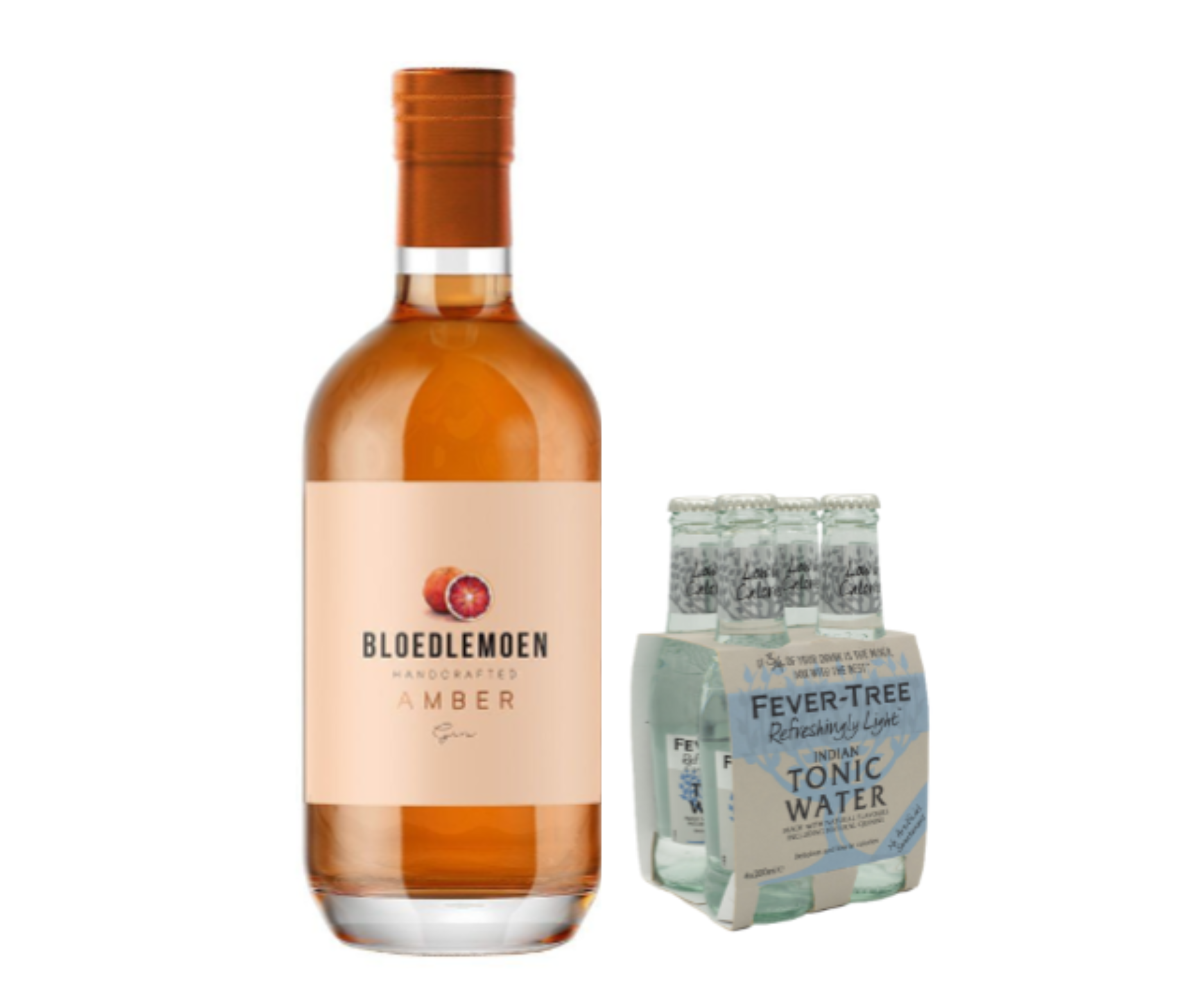Bloedlemoen Amber 750ml + FREE Fever Tree Tonic Water (Pack of 4)