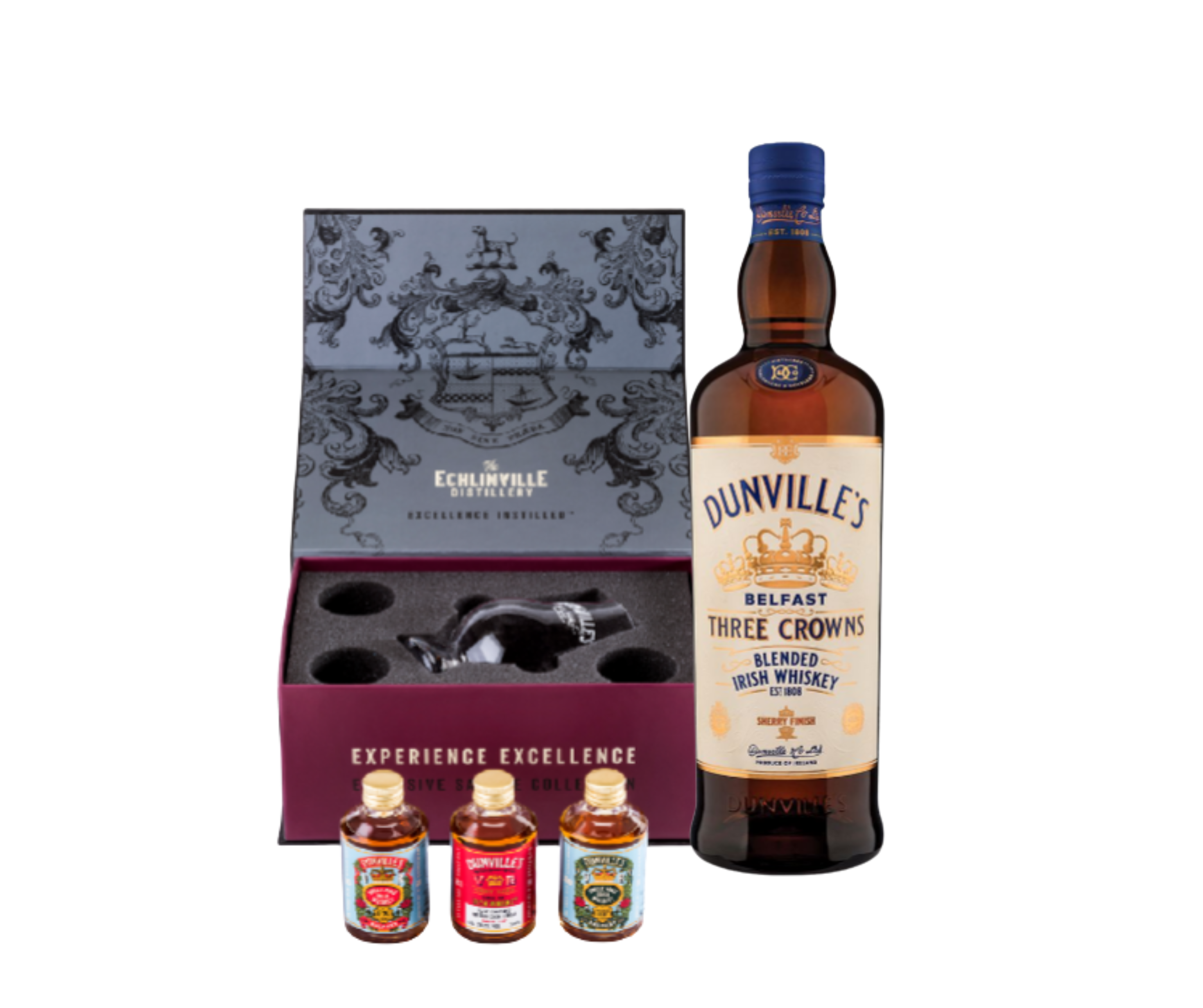 Dunville's Three Crowns Sherry Finish 750ml 43,5% + FREE Dunville's IWA's 2022 Winners Gift Box worth R2000