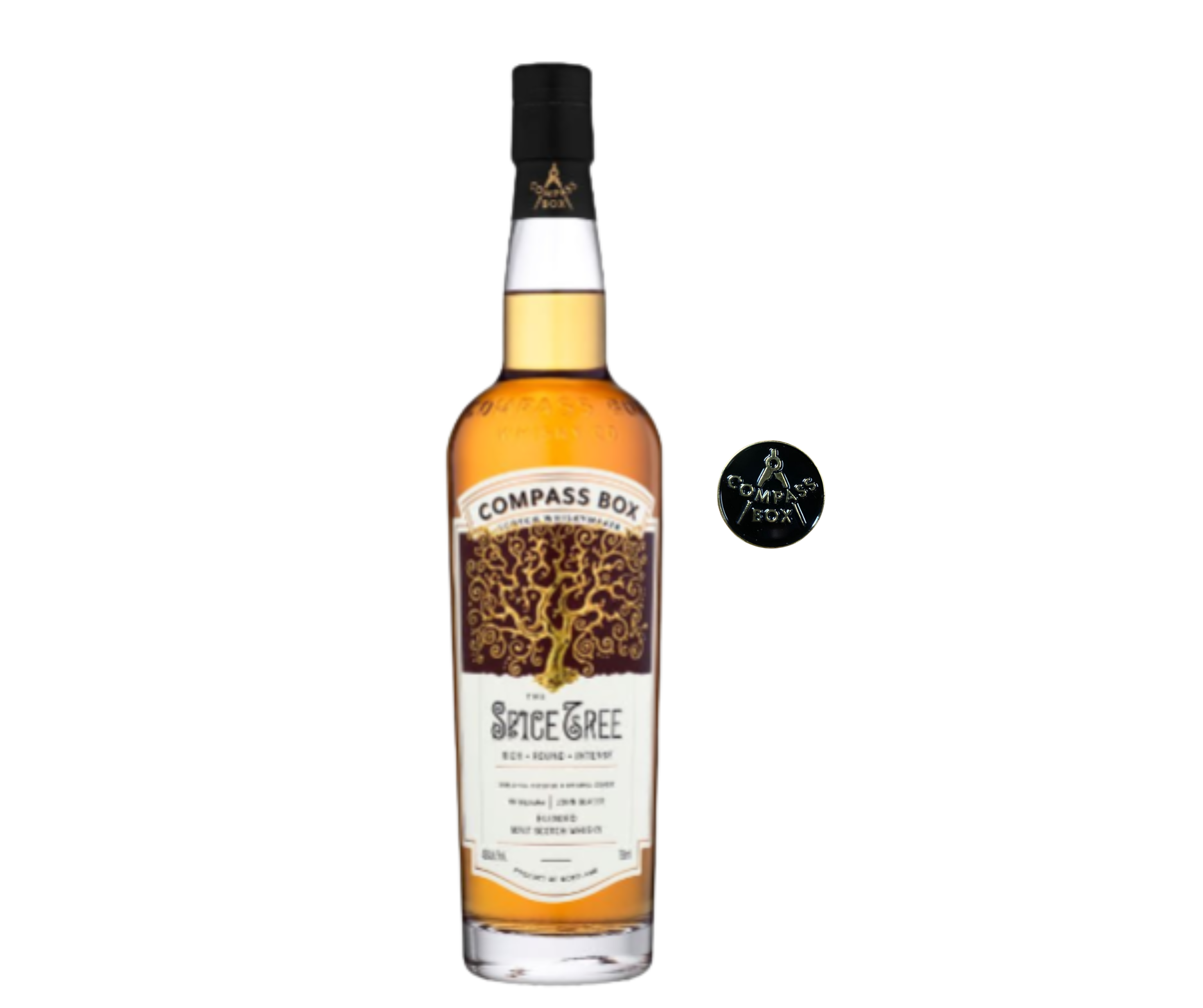 Compass Box Spice Tree 750ml + FREE Pin