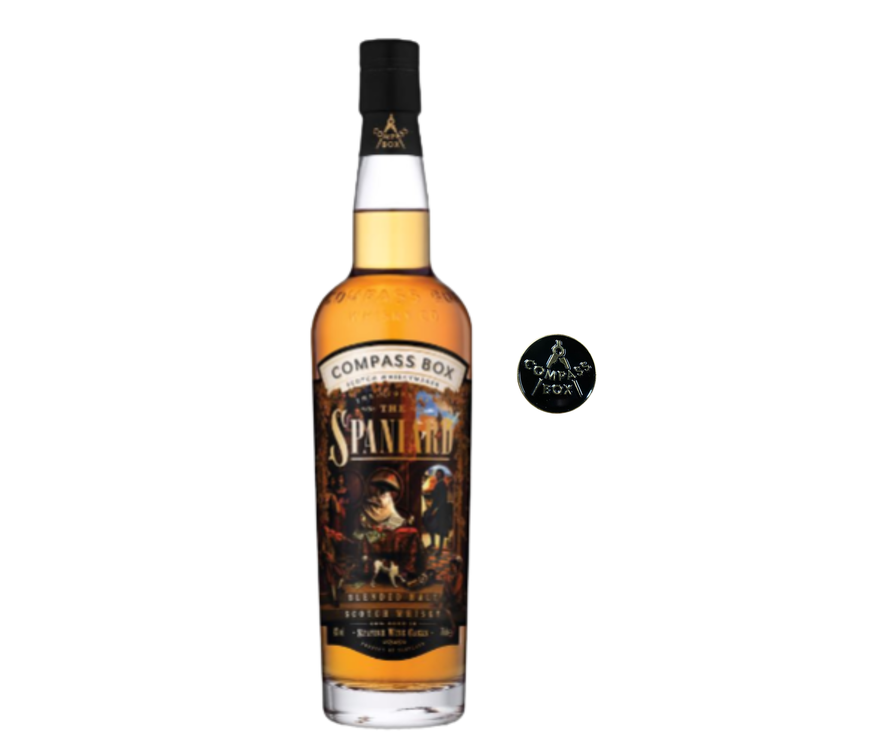 Compass Box The Story of Spaniard 750ml + FREE Pin