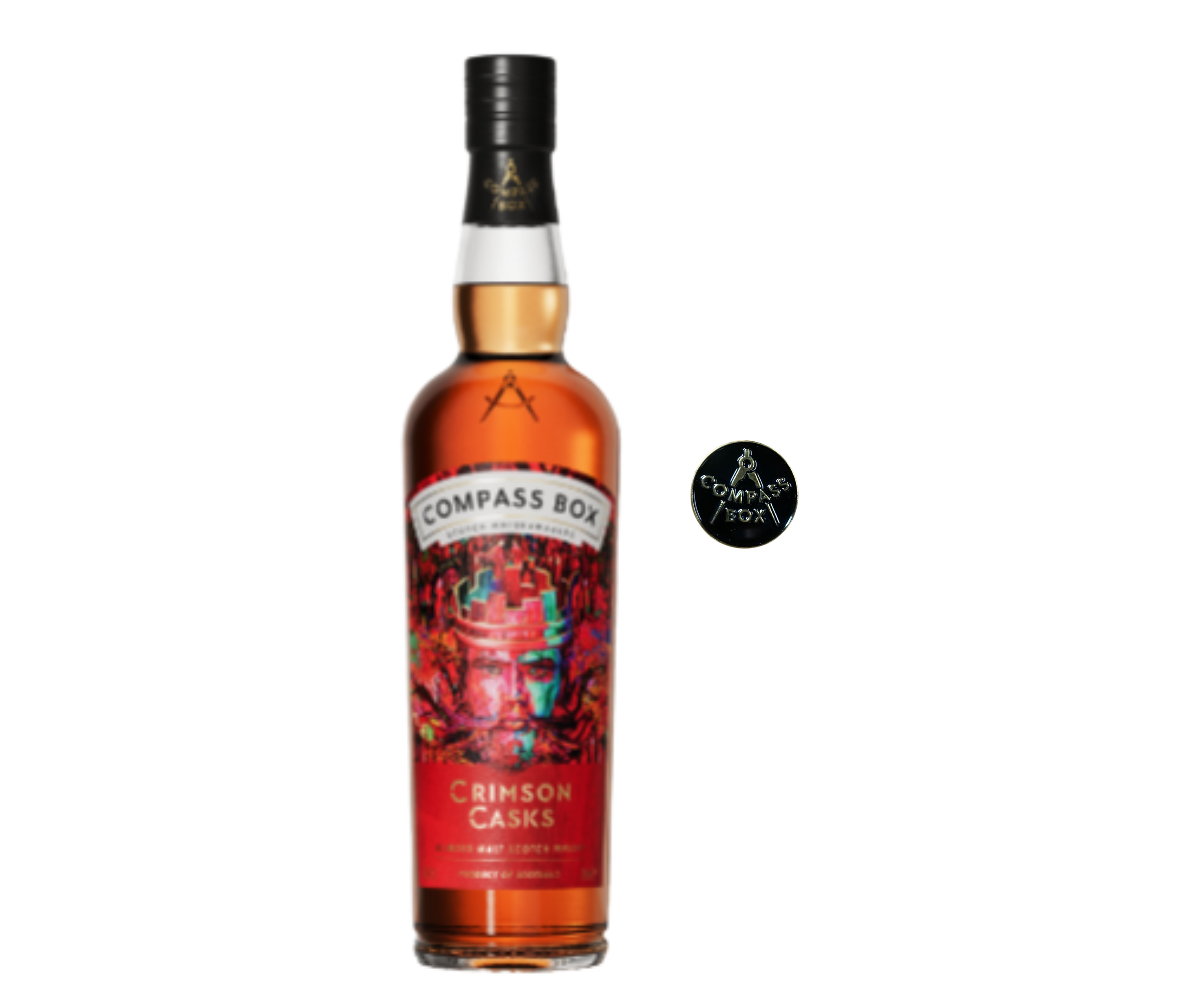 Compass Box Crimson Cask 750ml + FREE Pin