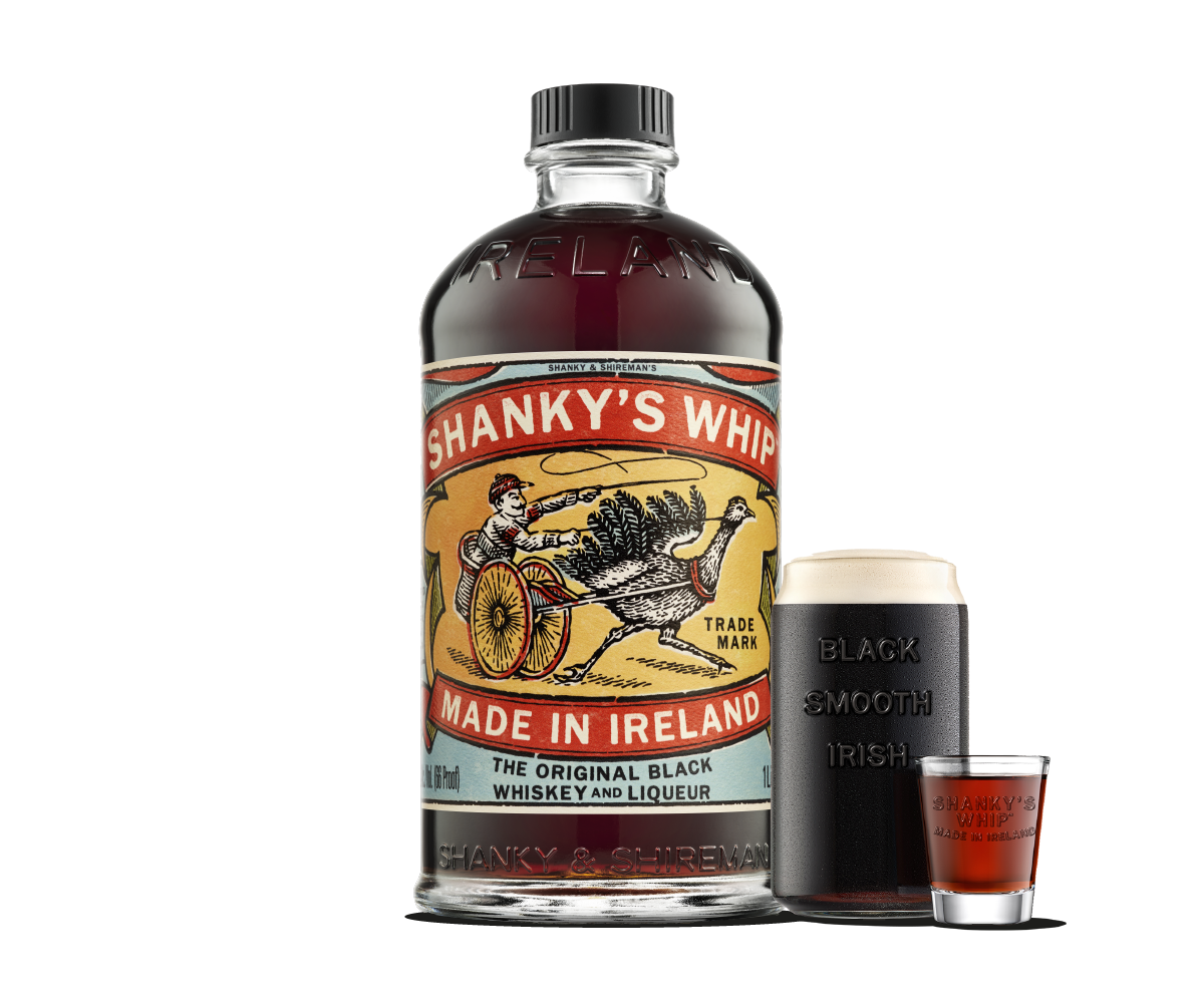 Shanky's Whip Black Irish Whiskey Liqueur 1000ml