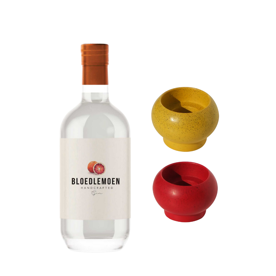 Bloedlemoen Gin Original plus FREE set of 2 Alkaline stackable candle holders