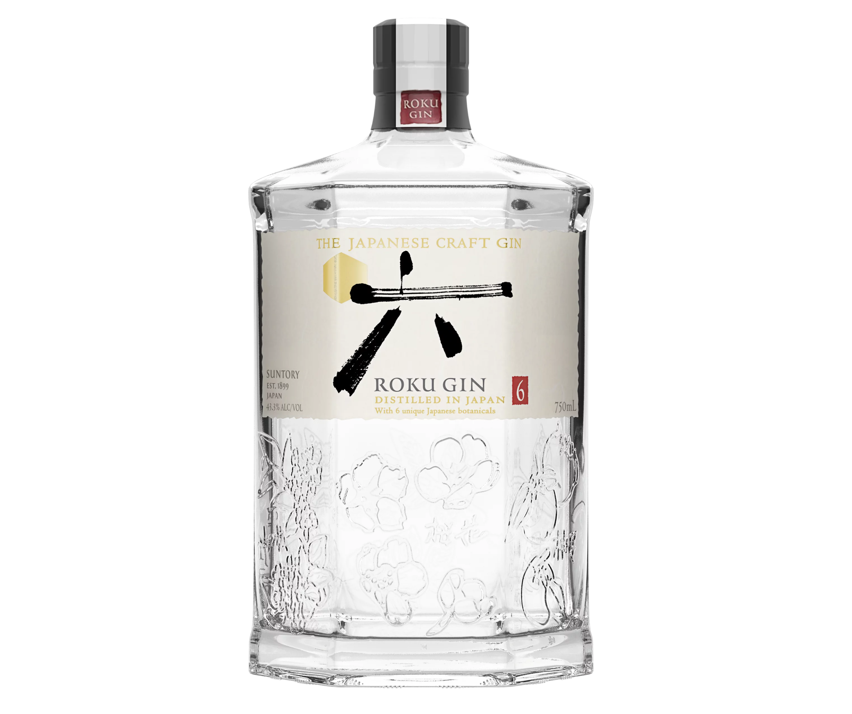Roku Gin 750ml + 2 FREE Balloon Glasses