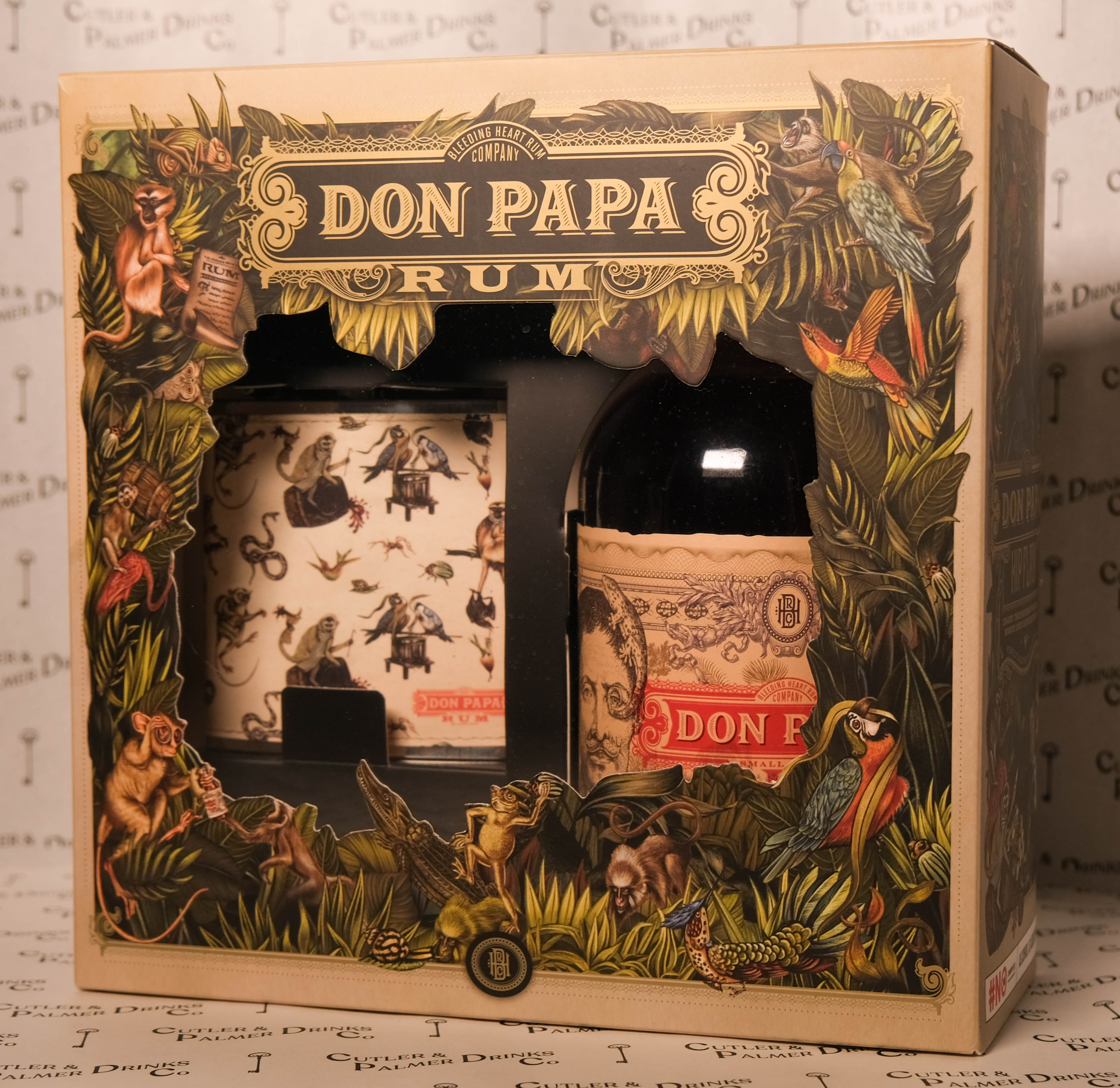 Don Papa Aged Rum 750ml + FREE Hip Flask