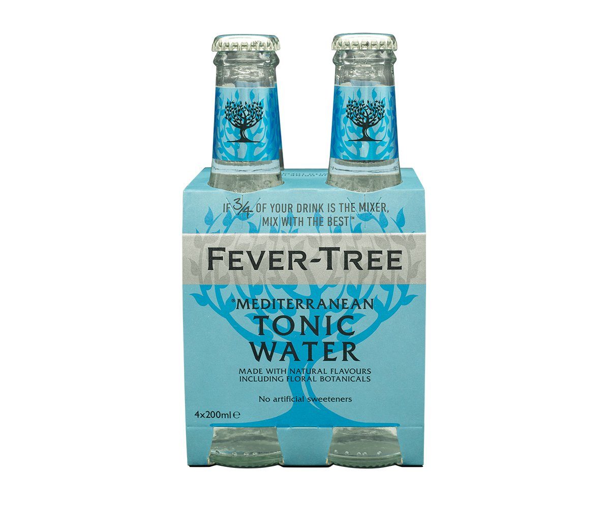 Fever-Tree Mediterranean Tonic 4 x 200ml Tonic Water Fever-Tree 