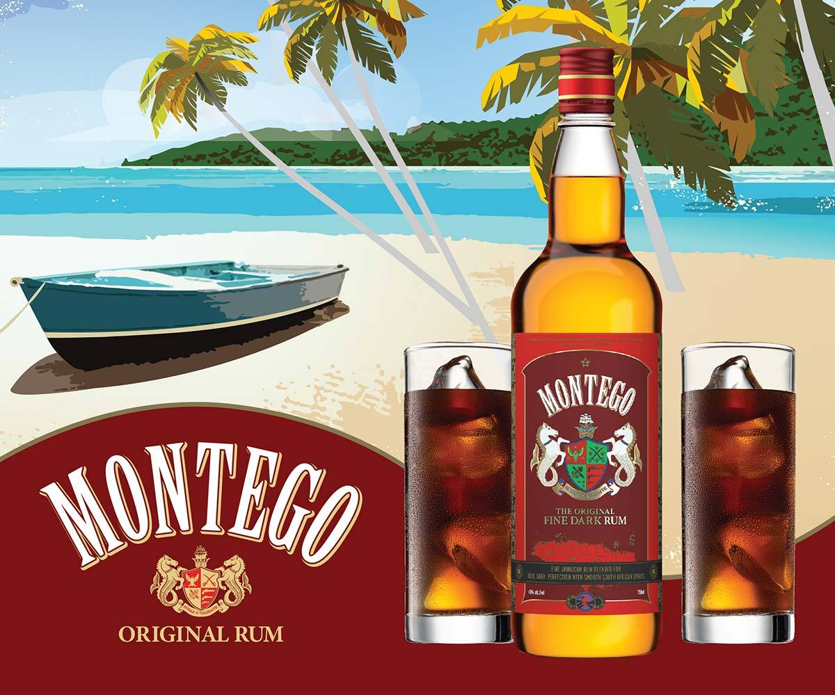 Montego Rum 750ml Dark Rum Montego Rum 